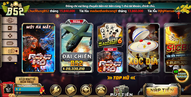 Casino game b52